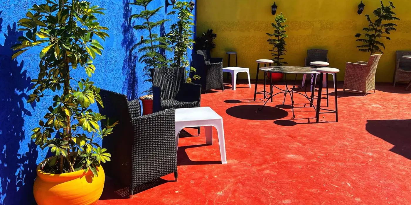 La terrasse sur le toit