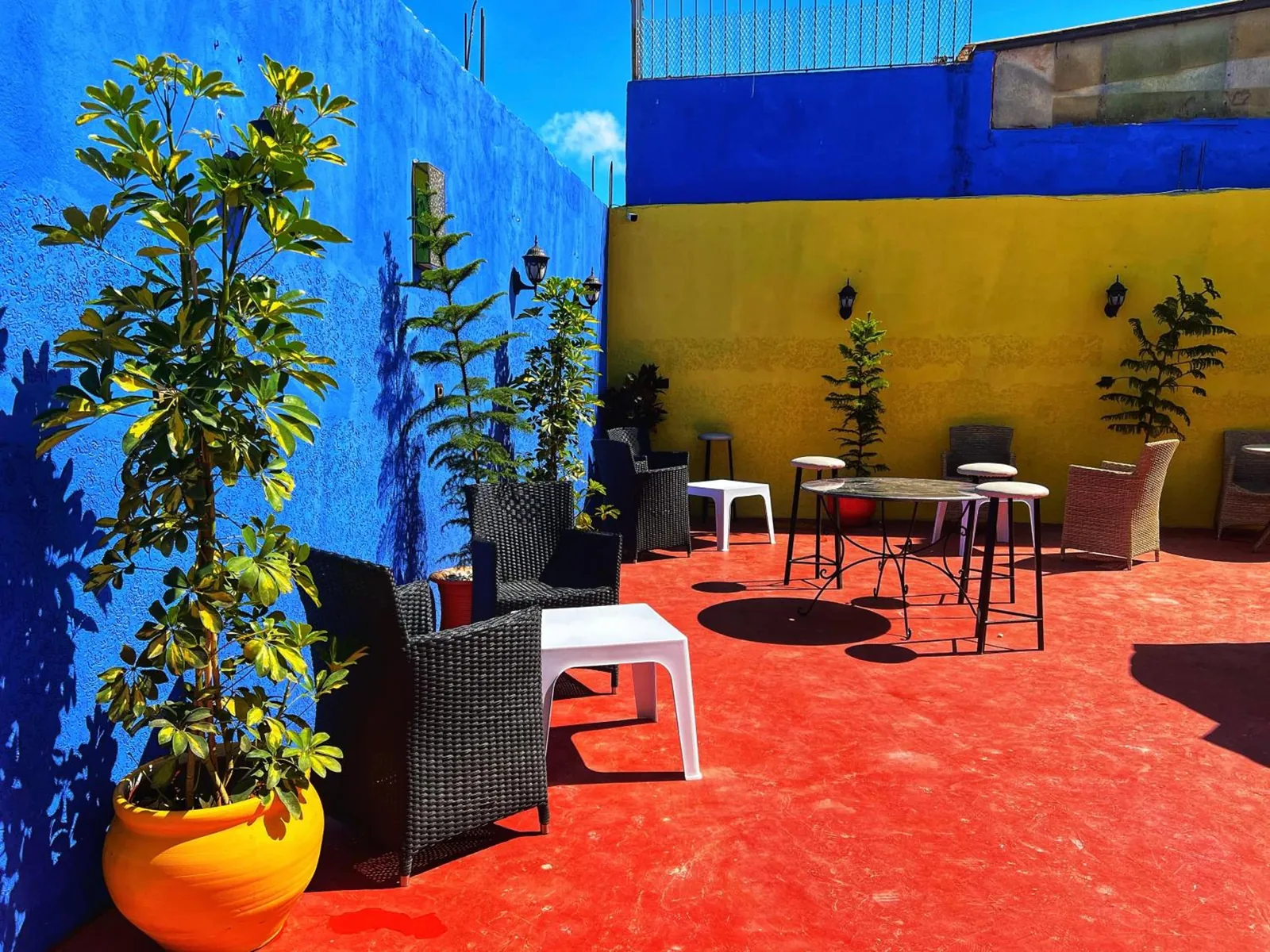 La terrasse sur le toit